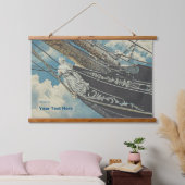 Boegbeeld Barque Elissa Hangend Wandkleed (Slaapkamer)