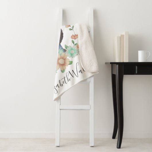 boegenoot baby hert geboortestaat sherpa deken (In situ)