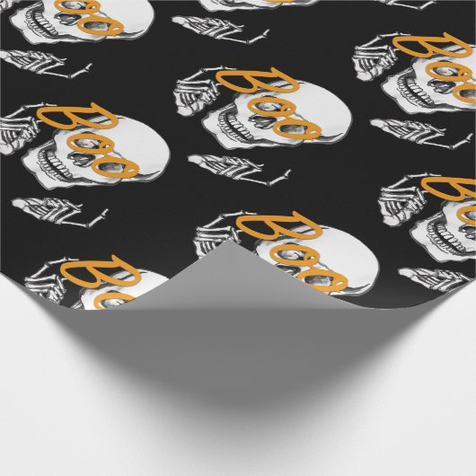 Boegglazen schedel👓 cadeaupapier (Hoek)