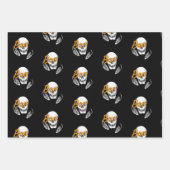 Boegglazen schedel👓 inpakpapier vel (Voorkant 2)