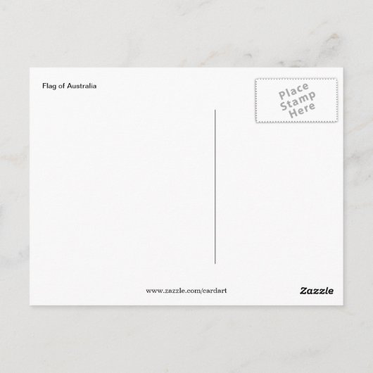 boeggolf van aussie briefkaart (Achterkant)