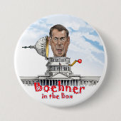 Boehner in de doos ronde button 7,6 cm (Voorkant)