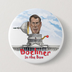 Boehner in de doos ronde button 7,6 cm