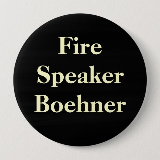 Boehner voor brandweersprekers ronde button 4,0 cm (Voorkant)