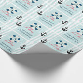 Boei met Monogram, de Zeevaart Nieuwe Jongen van Cadeaupapier (Hoek)