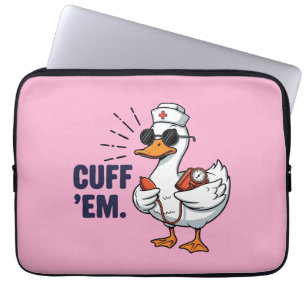 Boei ze Gans Verpleegster Grappig Dwaze Gans Verpl Laptop Sleeve