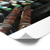 boeien aan de pier plymouth ma. poster (Hoek)