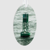 Boeien met rood en groen Zee Ornament (voorkant)