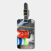 Boeien op de hek bagagelabel (Voorkant verticaal)