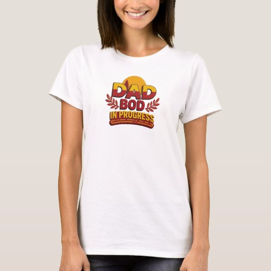 Boeiend DAD BOG PROGRESS Kunstontwerp T-shirt (Voorkant)