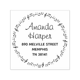 Boeiend Geïnspireerd door muziek Rond Retouradres Zelfinktende Stempel