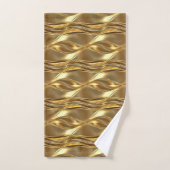 Boeiend goudpatroon bad handdoek (Handdoek)
