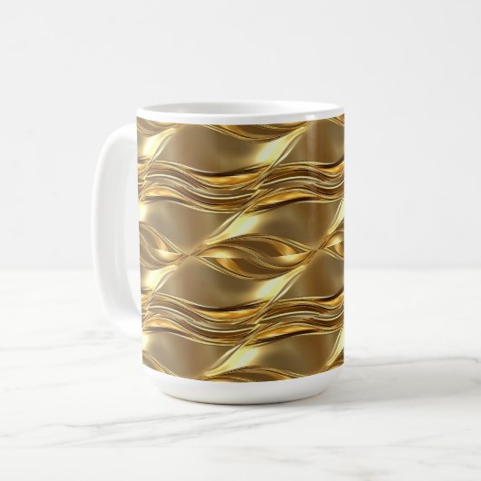 Boeiend goudpatroon koffiemok (Voorkant links)