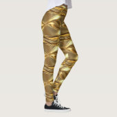 Boeiend goudpatroon leggings (Rechts)
