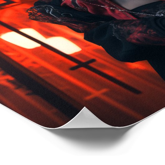 boeiend japans meisje poster (Hoek)