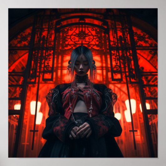 boeiend japans meisje poster (Voorkant)