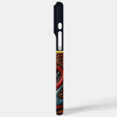 Boeiend Oogontwerp in Dynamische Kleuren Case-Mate iPhone Case (Achterkant / Links)