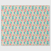 Boeiend Retro Geometrisch Patroon Cadeaupapier (Vlak)