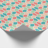 Boeiend Retro Geometrisch Patroon Cadeaupapier (Hoek)
