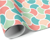Boeiend Retro Geometrisch Patroon Cadeaupapier (Rol Hoek)