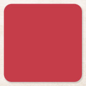 Boeiend rood achtergrond wit rand ontwerp kartonnen onderzetters (Voorkant)
