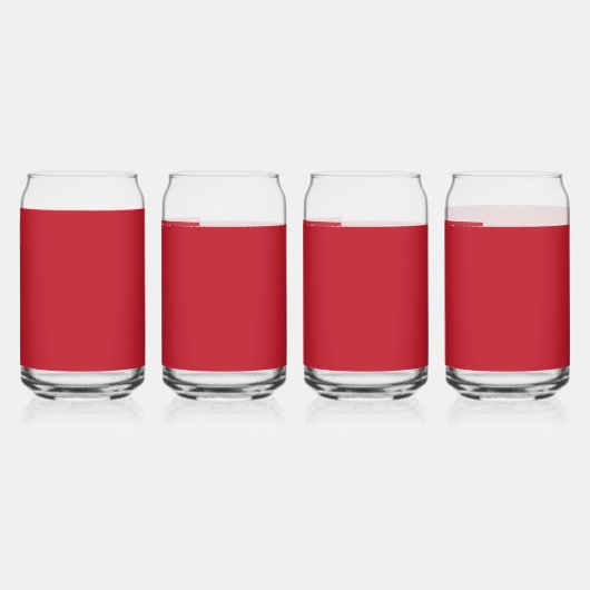 Boeiend rood achtergrond wit randontwerp blikvorm glas (Achterkant)
