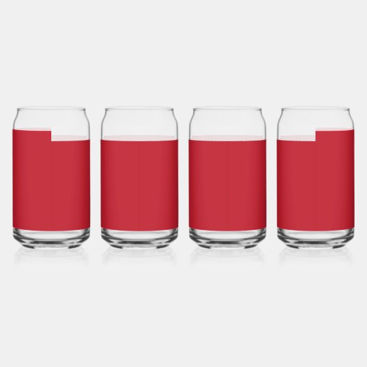 Boeiend rood achtergrond wit randontwerp blikvorm glas (Rechts)