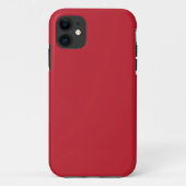 Boeiend rood achtergrond wit randontwerp Case-Mate iPhone case (Achterkant)