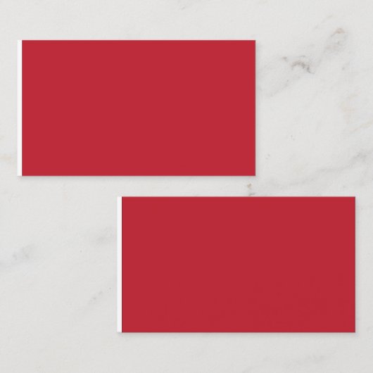 Boeiend rood achtergrond wit randontwerp contactkaartje (Voorkant / Achterkant)