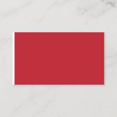Boeiend rood achtergrond wit randontwerp contactkaartje (Achterkant)