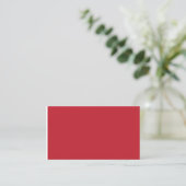Boeiend rood achtergrond wit randontwerp contactkaartje (Staand voorkant)