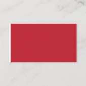 Boeiend rood achtergrond wit randontwerp contactkaartje (Voorkant)