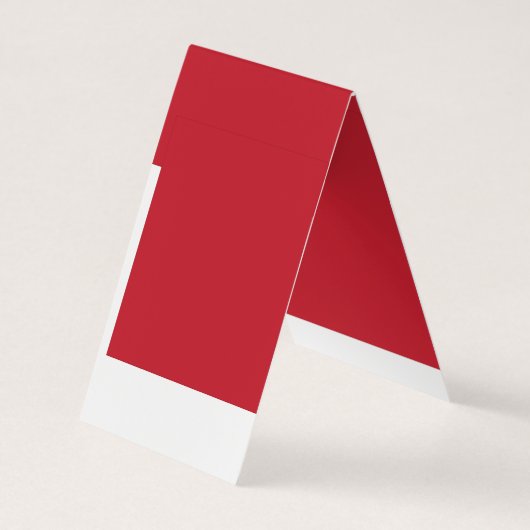 Boeiend rood achtergrond wit randontwerp visitekaartje (Achterkant)