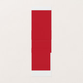 Boeiend rood achtergrond wit randontwerp visitekaartje (Binnenkant ongevouwen)