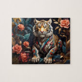 Boeiend Schattige & Mooie Wild Tiger's Gaze Legpuzzel (Horizontaal)