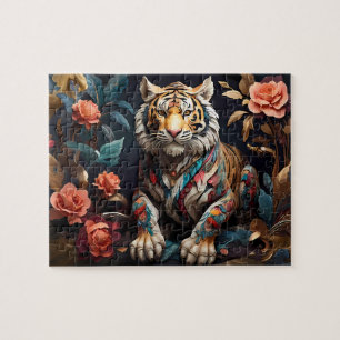 Boeiend Schattige & Mooie Wild Tiger's Gaze Legpuzzel