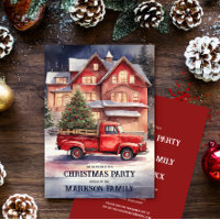 Boeiend vintage kerstscène feestje