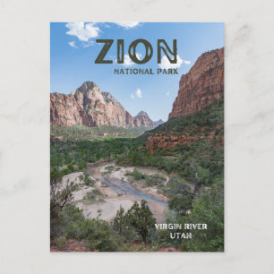 Boeiend Zion National Park Briefkaart