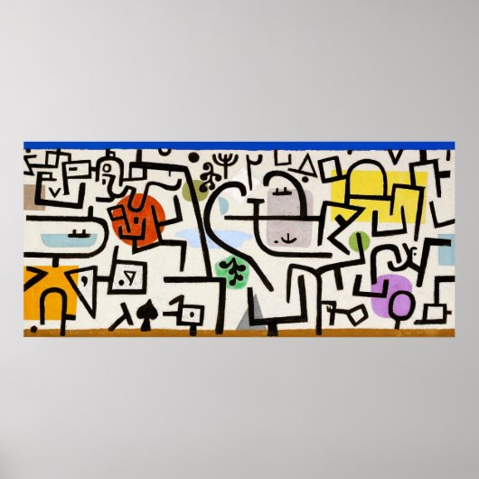 Boeiende abstractie: Rich Port van Paul Klee Poster (Voorkant)