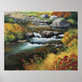 Boeiende anime-stijl olieverfschilderij van de her poster