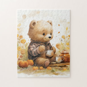 Boeiende Beer Illustratie Jigsaw Puzzel