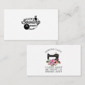 boeiende bowlen grappige cadeautjes informatiekaartje (Voorkant / Achterkant)