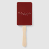 boeiende bruiloft handwaaier (Achterkant)