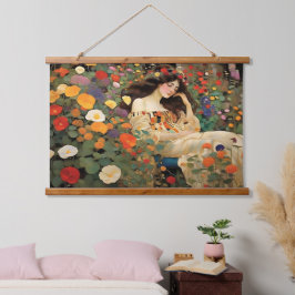 Boeiende  Cottage Landscape Impressionis Hangend Wandkleed