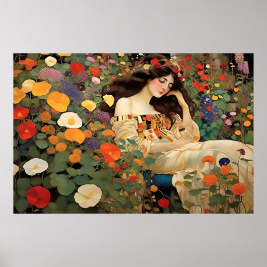 Boeiende  Cottage Landscape Impressionis Poster (Voorkant)