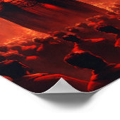 Boeiende duisternis: de hypnotische blik van Satan Poster (Hoek)