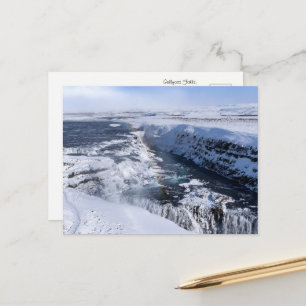 Boeiende Gullfoss Herfsten Briefkaart