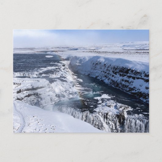 Boeiende Gullfoss Herfsten Briefkaart (Voorkant)