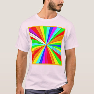 Boeiende levendige tinten Kleurrijk patroon T-shirt