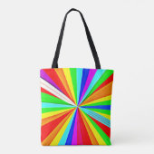 Boeiende levendige tinten Kleurrijk patroon Tote Bag (Achterkant)